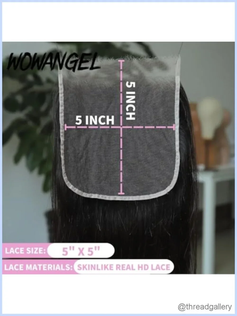 0.1mm Ultra-thin HD Lace Closure Pre Plucked Swiss Lace Natural Hairline 100%